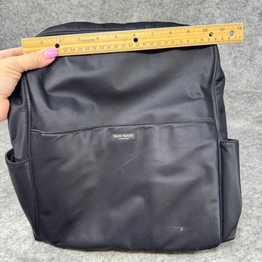 Kate Spade NY Nylon Diaperbag Backpack Large Bag Carryon Changingpad Black